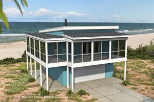 Home Plan - Modern Exterior - Front Elevation Plan #932-689