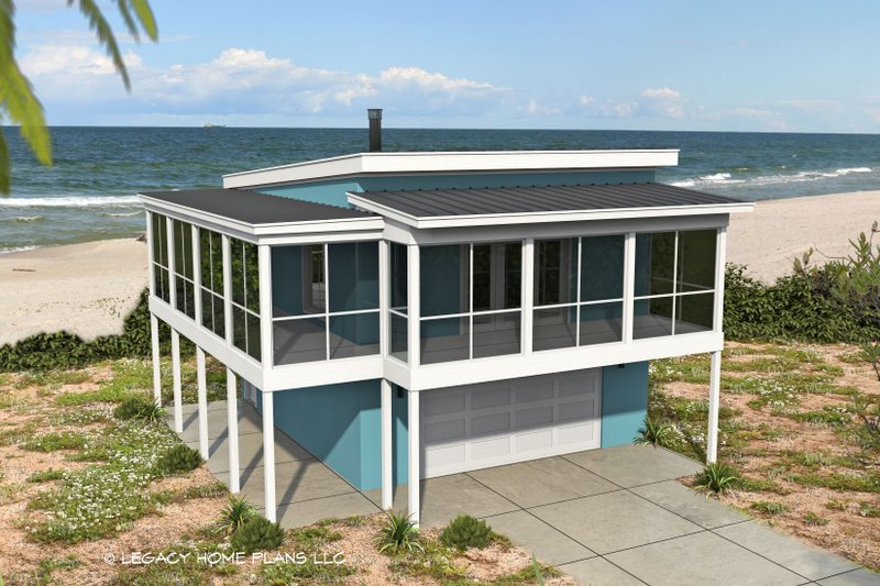 House Blueprint - Modern Exterior - Front Elevation Plan #932-689
