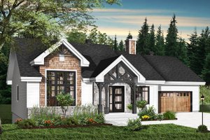 Ranch Exterior - Front Elevation Plan #23-2665