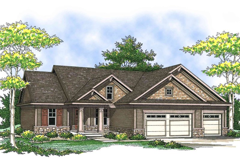 House Design - Bungalow Exterior - Front Elevation Plan #70-901