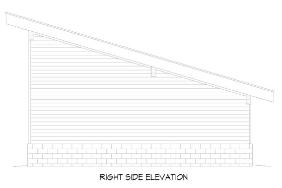 Exterior - Other Elevation 1 for Contemporary House Plan #932-1419, 0 bath