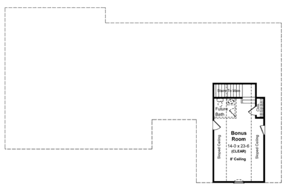 Floor Plan - Other Floor for Southern House Plan #21-175 - 3 bed, 2.5 bath