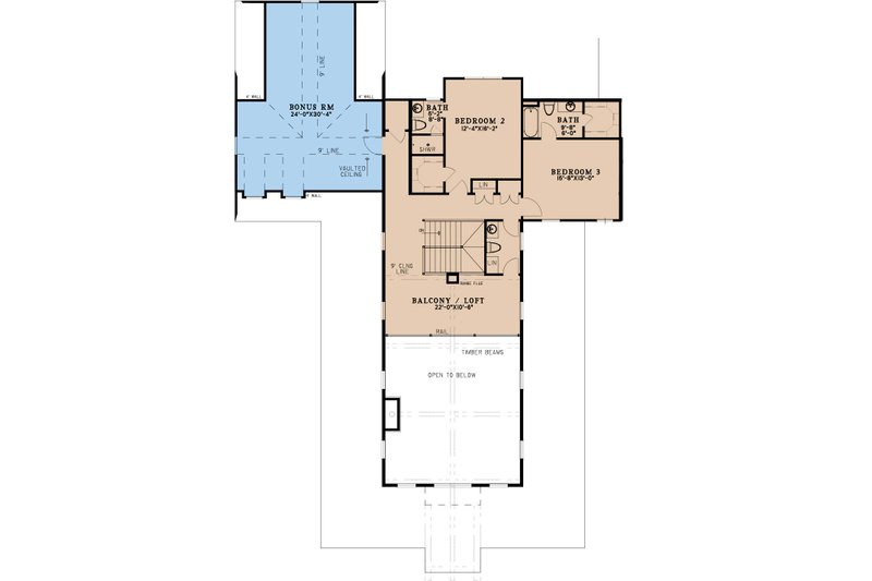 Dream House Plan - Floor Plan - Upper Floor for Farmhouse House Plan #923-340 - 4 bed, 4.5 bath