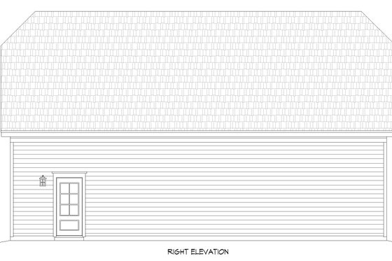 Exterior - Other Elevation 1 for Country House Plan #932-368, 0 bath