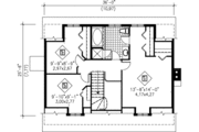 Cottage Style House Plan - 4 Beds 2 Baths 1833 Sq/Ft Plan #25-4087 
