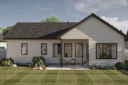 Farmhouse Style House Plan - 3 Beds 2 Baths 1613 Sq/Ft Plan #455-593 