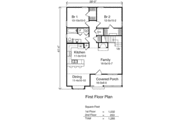 Country Style House Plan - 2 Beds 1 Baths 1285 Sq/Ft Plan #22-220 
