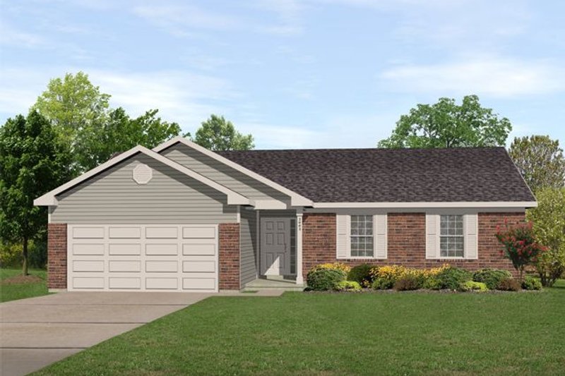 Dream House Plan - Ranch Exterior - Front Elevation Plan #22-103