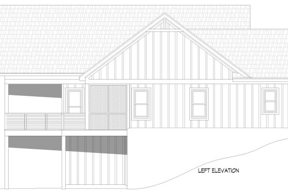 Exterior - Other Elevation for Country House Plan #932-1350 - 3 bed, 2 bath
