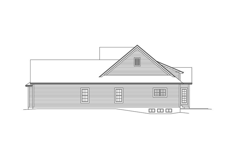 Dream House Plan - Exterior - Other Elevation 1 for Ranch House Plan #57-662 - 3 bed, 3 bath