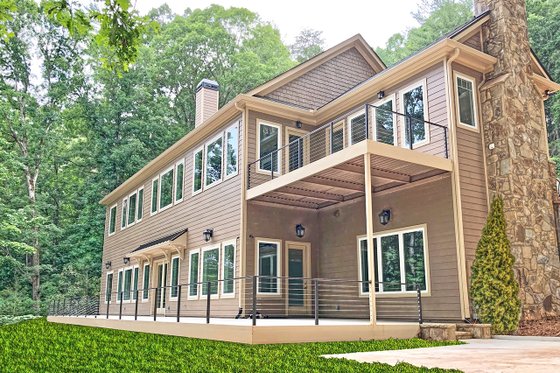 Exterior - Rear Elevation for Craftsman House Plan #437-121 - 4 bed, 3.5 bath