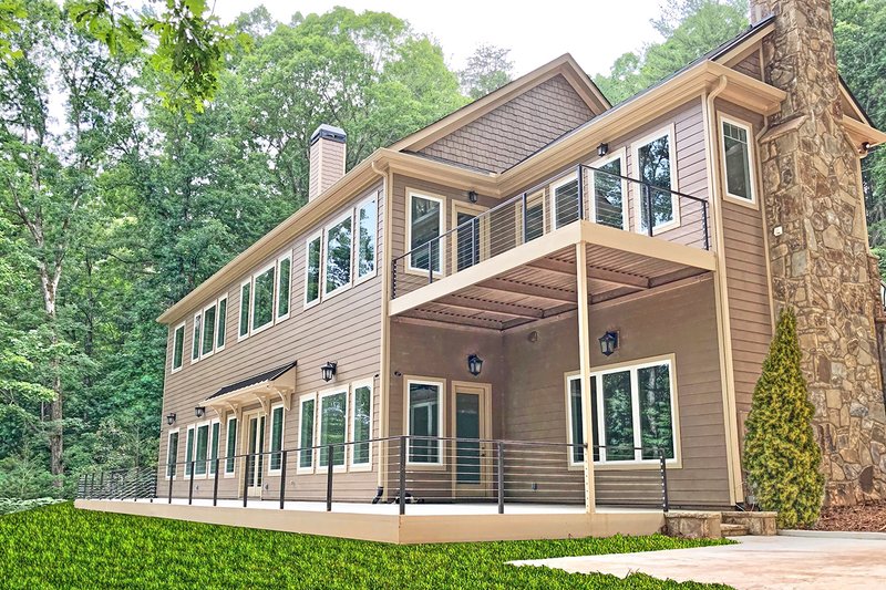 Dream House Plan - Exterior - Rear Elevation for Craftsman House Plan #437-121 - 4 bed, 3.5 bath