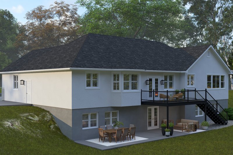 Home Plan - Exterior - Rear Elevation for Country House Plan #1060-349 - 3 bed, 2.5 bath
