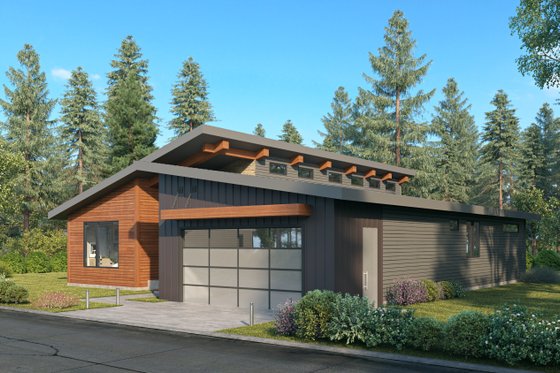 Exterior - Other Elevation for Contemporary House Plan #1066-181 - 3 bed, 3 bath