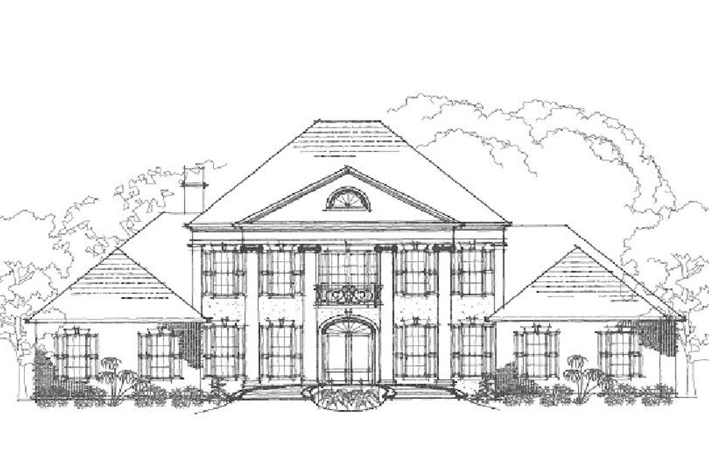 Colonial Style House Plan 7 Beds 5 Baths 4623 Sq Ft Plan Colonial Style House Plan 7 Beds 5 Baths 4623 Sq Ft Plan