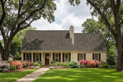 Country Style House Plan - 3 Beds 2 Baths 1492 Sq/Ft Plan #406-132 Exterior 