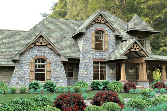 Exterior - Front Elevation 5 for Craftsman House Plan #120-179 - 3 bed, 3 bath