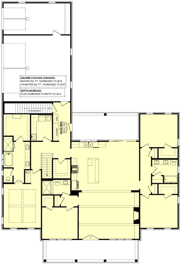 Farmhouse Floor Plan - Other Floor Plan #430-366