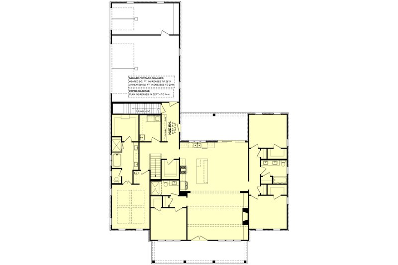 Dream House Plan - Floor Plan - Other Floor 1 for Farmhouse House Plan #430-366 - 4 bed, 3 bath