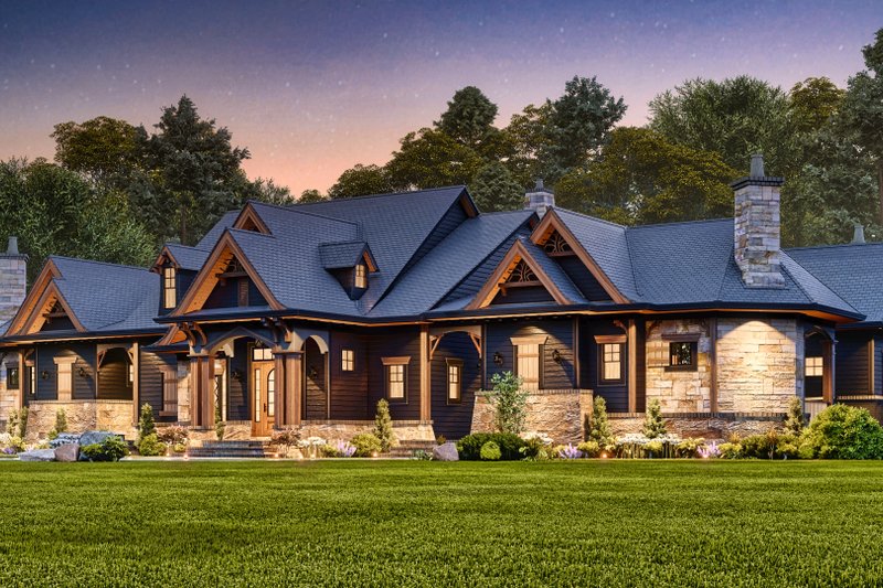 House Design - Exterior - Front Elevation 6 for Craftsman House Plan #54-706 - 4 bed, 4.5 bath
