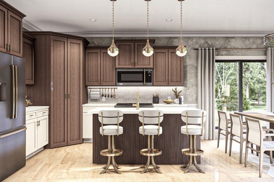 Interior - Kitchen for Craftsman House Plan #455-219 - 3 bed, 2 bath