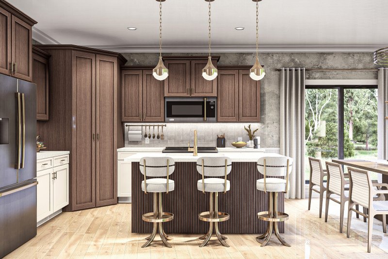 House Plan Design - Interior - Kitchen for Craftsman House Plan #455-219 - 3 bed, 2 bath