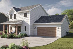 Exterior - Other Elevation for Traditional House Plan #455-553 - 3 bed, 2.5 bath