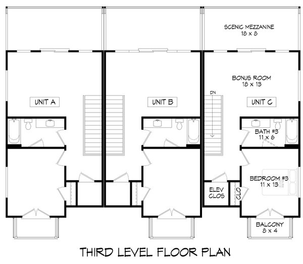 Home Plan - Modern Floor Plan - Upper Floor Plan #932-1213