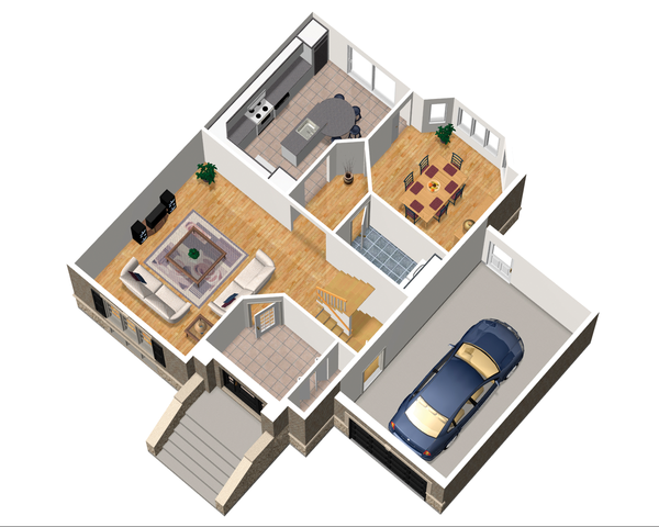 Dream House Plan - European Floor Plan - Main Floor Plan #25-4712
