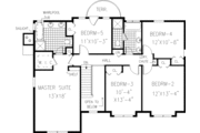 Farmhouse Style House Plan - 5 Beds 2.5 Baths 2455 Sq/Ft Plan #3-208 
