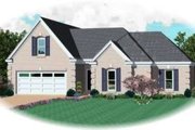 European Style House Plan - 3 Beds 2 Baths 2215 Sq/Ft Plan #81-1500 
