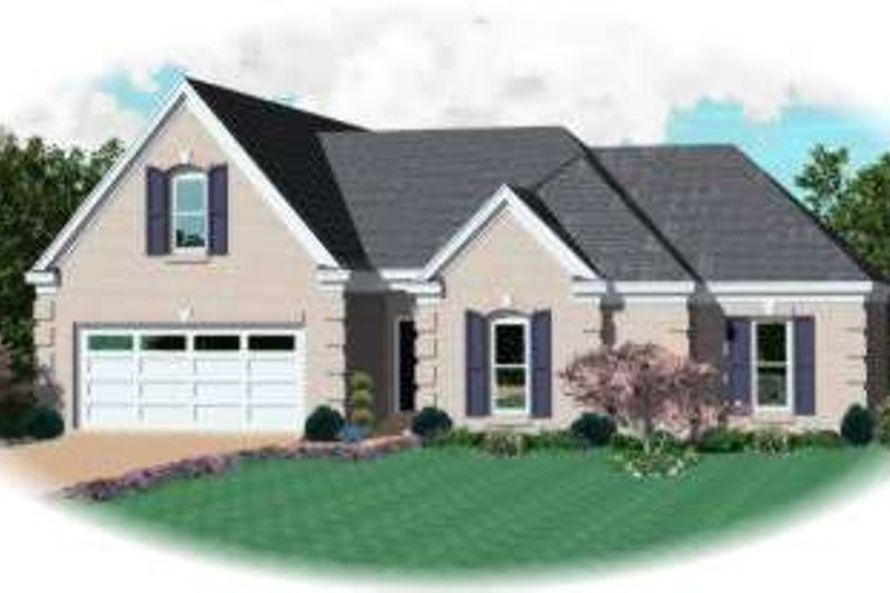European Style House Plan - 3 Beds 2 Baths 2215 Sq/Ft Plan #81-1500
