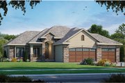 European Style House Plan - 3 Beds 2.5 Baths 1945 Sq/Ft Plan #20-2121 