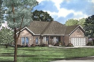 Traditional Exterior - Front Elevation Plan #17-154