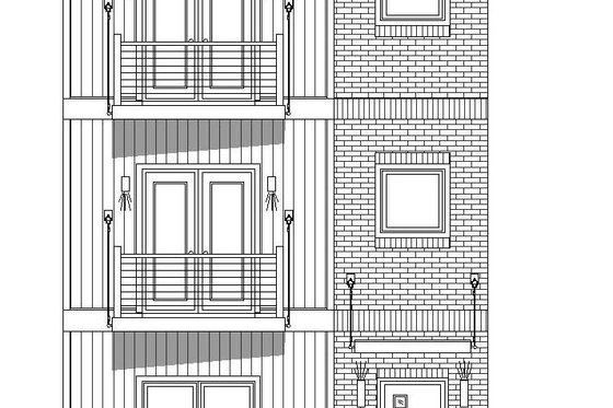 Exterior - Front Elevation 3 for Contemporary House Plan #932-243 - 3 bed, 3 bath