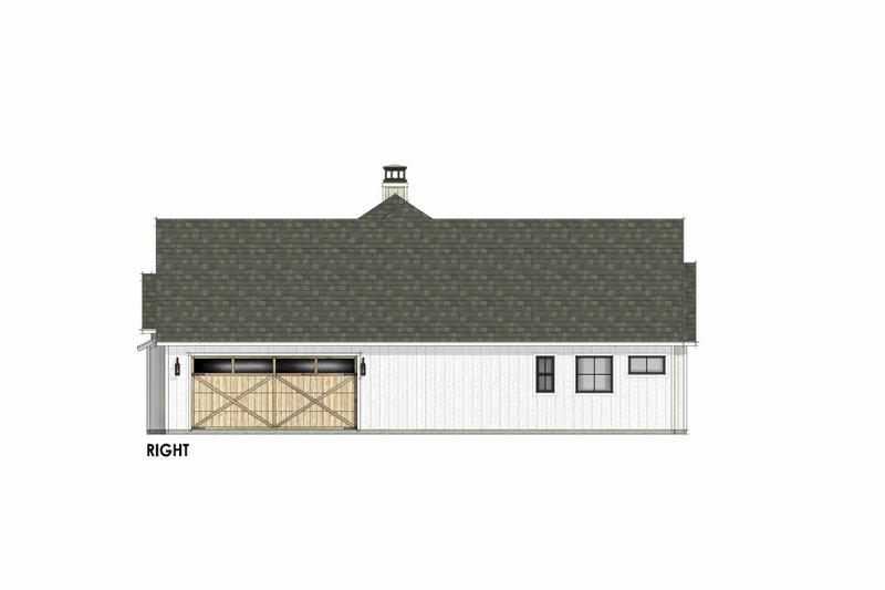 Architectural House Design - Exterior - Other Elevation 1 for Farmhouse House Plan #1096-129 - 4 bed, 3.5 bath