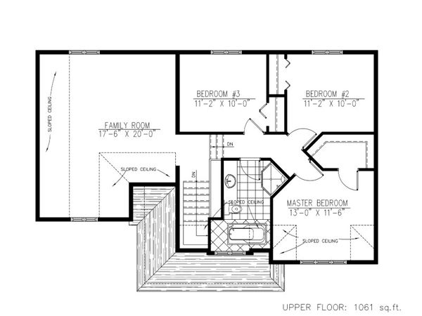 Country Floor Plan - Upper Floor Plan #138-347