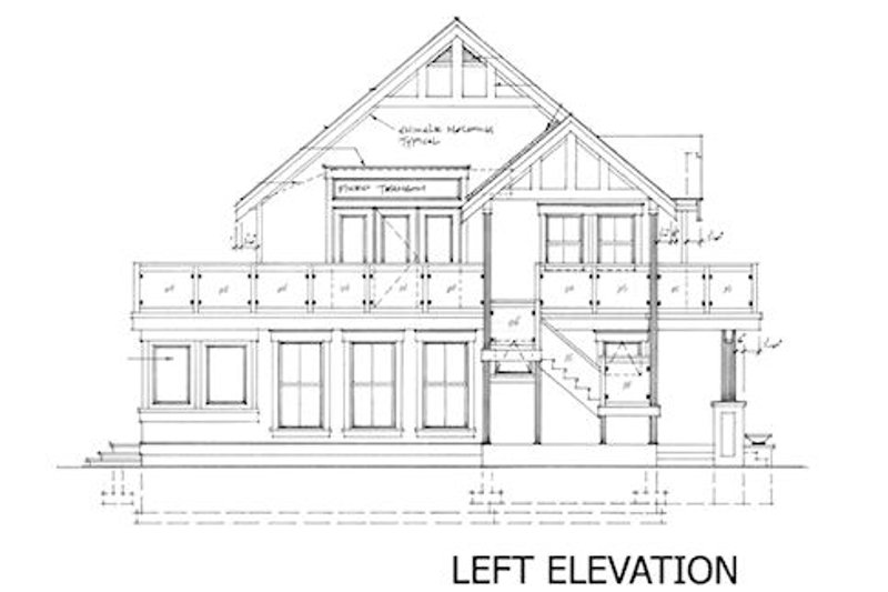 Home Plan - Exterior - Other Elevation for Contemporary House Plan #118-114 - 2 bed, 2 bath