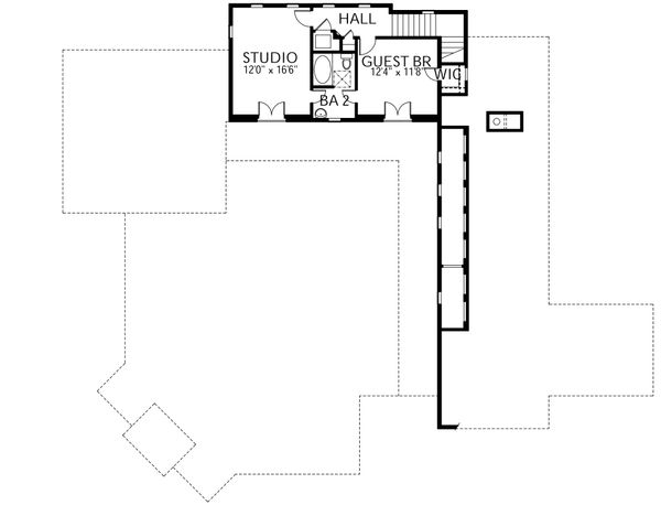 Home Plan - Mediterranean Floor Plan - Upper Floor Plan #80-154