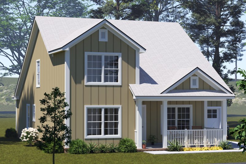 House Blueprint - Exterior - Other Elevation 3 for Cottage House Plan #513-2371 - 4 bed, 3 bath