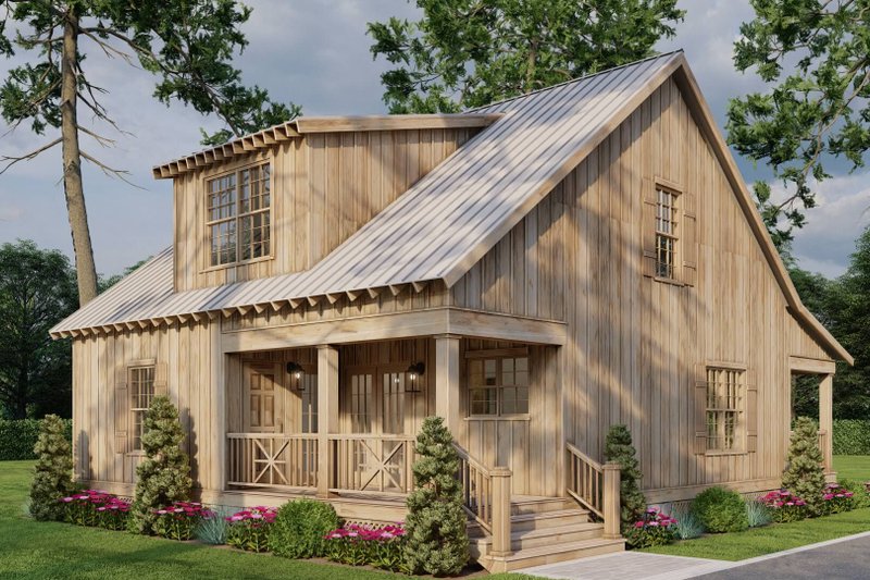 House Plan Design - Exterior - Other Elevation 5 for Farmhouse House Plan #17-2019 - 2 bed, 2 bath