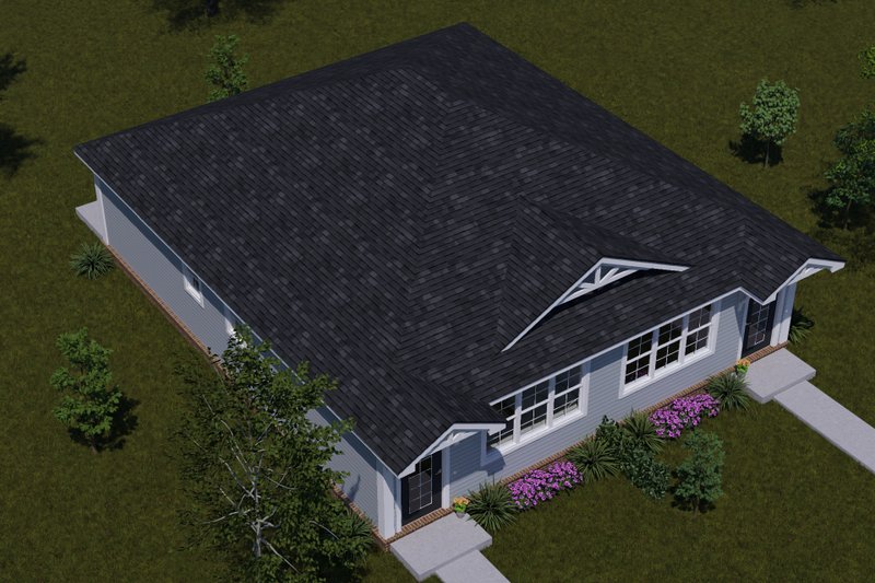 House Blueprint - Exterior - Other Elevation 3 for Craftsman House Plan #513-2436 - 1 bed, 1 bath