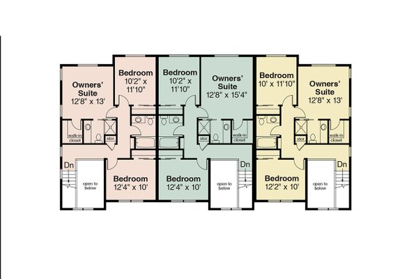 Dream House Plan - Floor Plan - Upper Floor for Craftsman House Plan #124-1475 - 9 bed, 7.5 bath