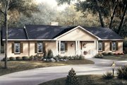 Ranch Style House Plan - 3 Beds 2 Baths 1360 Sq/Ft Plan #57-108 