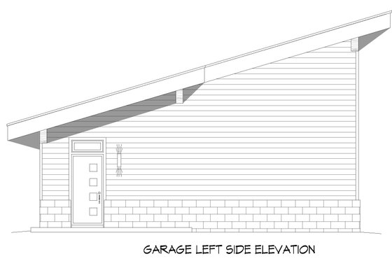 Exterior - Other Elevation 2 for Contemporary House Plan #932-468 - 3 bed, 2 bath