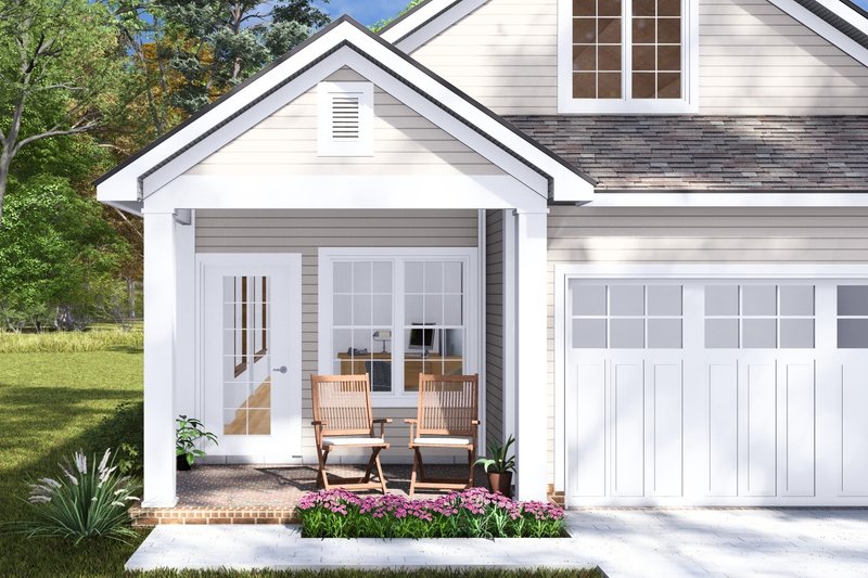 House Blueprint - Exterior - Covered Porch for Cottage House Plan #513-2269 - 3 bed, 2 bath