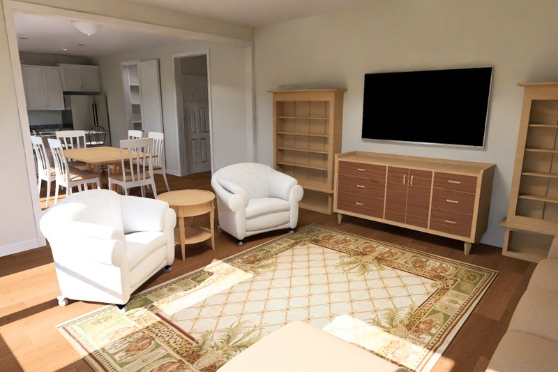 Architectural House Design - Interior - Family Room 2 for Modern House Plan #513-2454 - 3 bed, 2.5 bath
