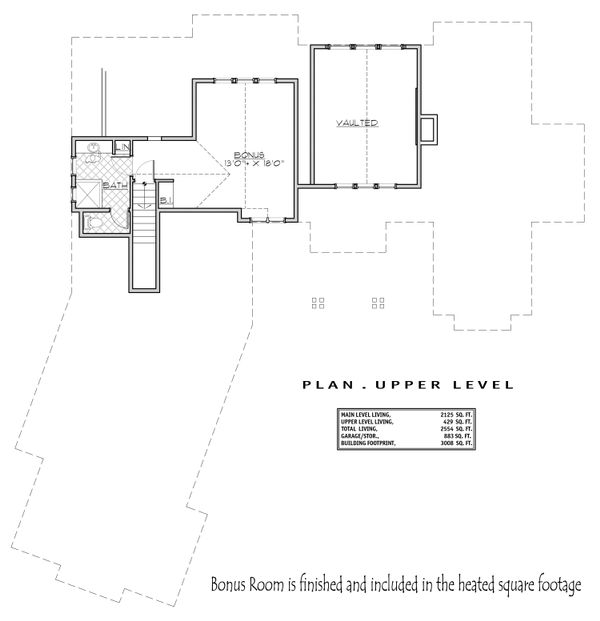 Architectural House Design - Craftsman Floor Plan - Upper Floor Plan #892-29