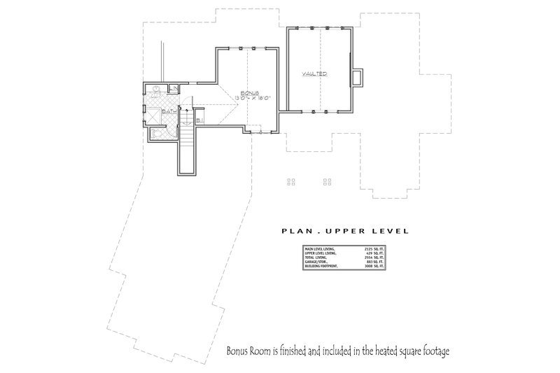 Dream House Plan - Floor Plan - Upper Floor for Craftsman House Plan #892-29 - 3 bed, 3.5 bath