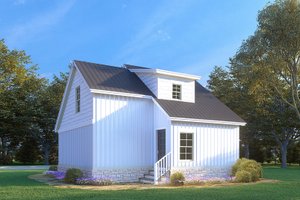 Exterior - Rear Elevation for Country House Plan #923-280 - 3 bed, 2 bath